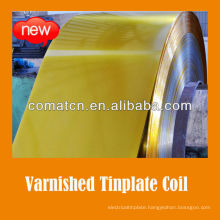 varnish and coated tinplate coil for metal cans